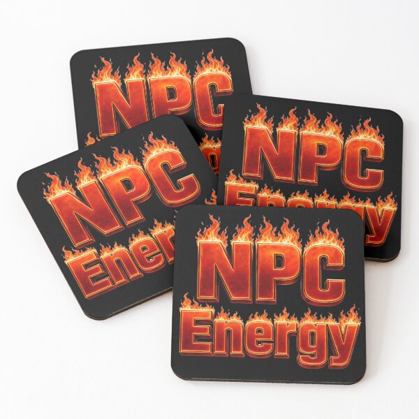 Item preview, NPC Energy | Funny Gamer Typography Design designed and sold by ManggaeJM.