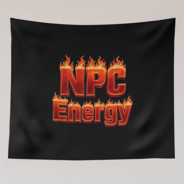 Item preview, NPC Energy | Funny Gamer Typography Design designed and sold by ManggaeJM.