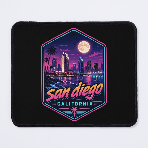 Item preview, San Diego California Coast Travel Vapowave designed and sold by TomFrontierArt.