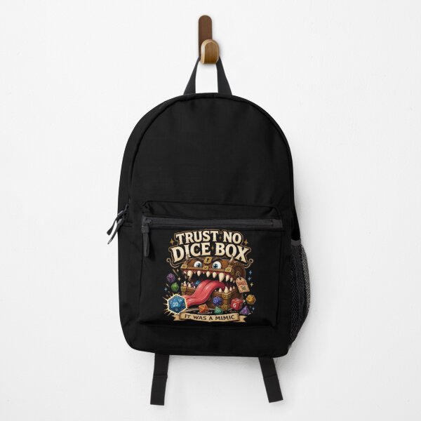 Item preview, Trust No Dice Box It Was A Mimic - Funny D&D Design designed and sold by BadhbhLoot.