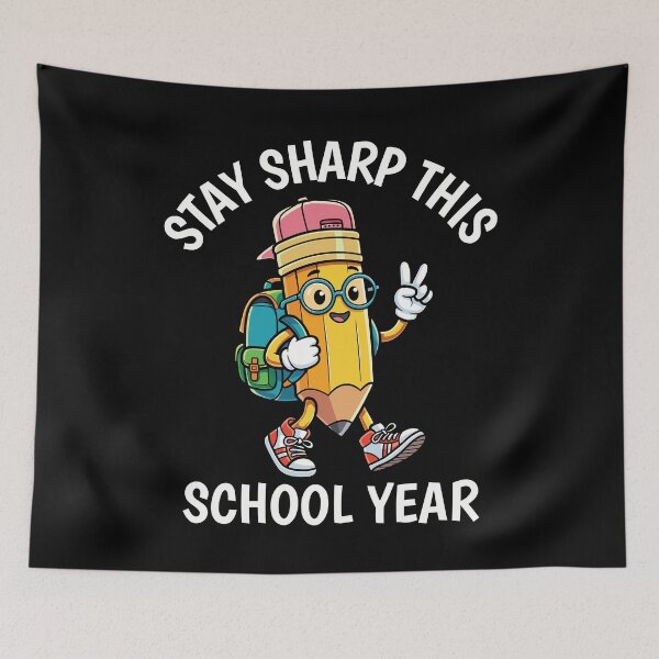 Item preview, Stay Sharp This School Year Funny Back To School Motivation Gift designed and sold by dnbong.