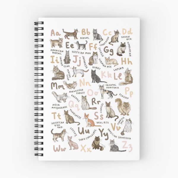 Item preview, Cat Breeds Alphabet designed and sold by Those Pencil Shavings.