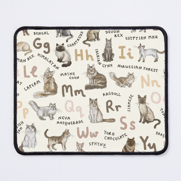 Item preview, Cat Breeds Alphabet designed and sold by Those Pencil Shavings.