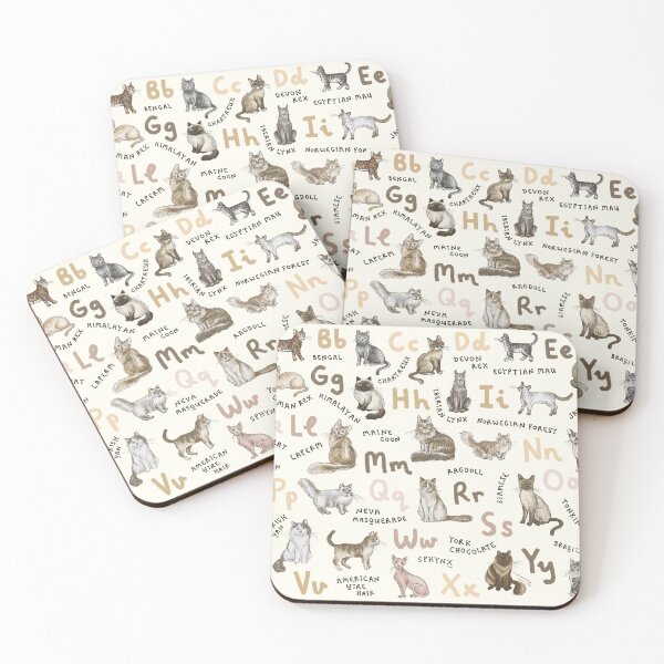 Item preview, Cat Breeds Alphabet designed and sold by Those Pencil Shavings.