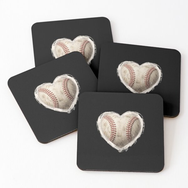 Item preview, Vintage Baseball Heart Game Day Sports designed and sold by dudelinart.