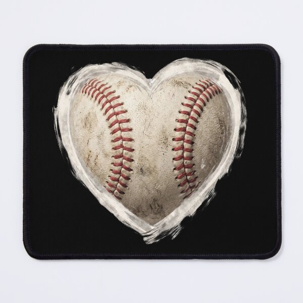 Item preview, Vintage Baseball Heart Game Day Sports designed and sold by dudelinart.