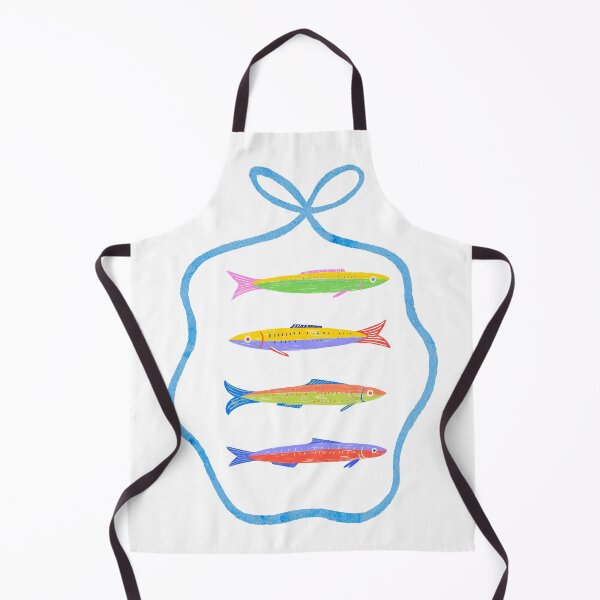 Item preview, Colorful Sardine Fish Coastal Sticker Art designed and sold by asudesign.