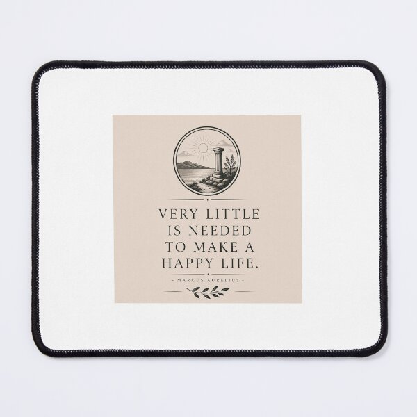 Item preview, Marcus Aurelius Stoic Wisdom | Happy Life Quote | Timeless Philosophy Artwork designed and sold by TheQuietMind.