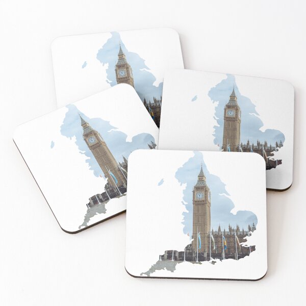 Item preview, Big Ben Elizabeth Tower London England Map Silhouette 2 designed and sold by Maroan93.