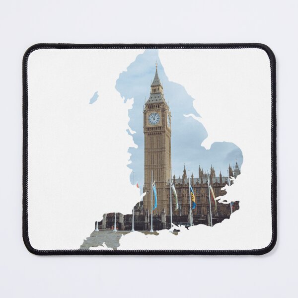 Item preview, Big Ben Elizabeth Tower London England Map Silhouette 2 designed and sold by Maroan93.