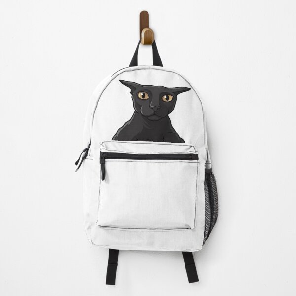 Item preview, Funny Staring Black Cat Meme Illustration designed and sold by Volandemor.