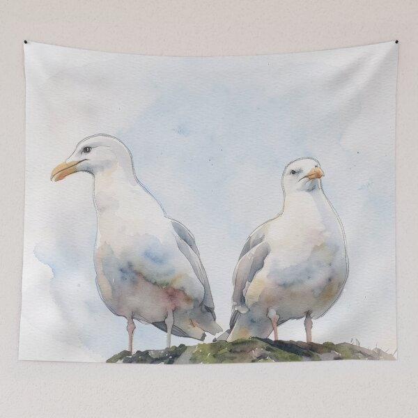 Item preview, Two Gulls on the Bay Wall designed and sold by RdeB.