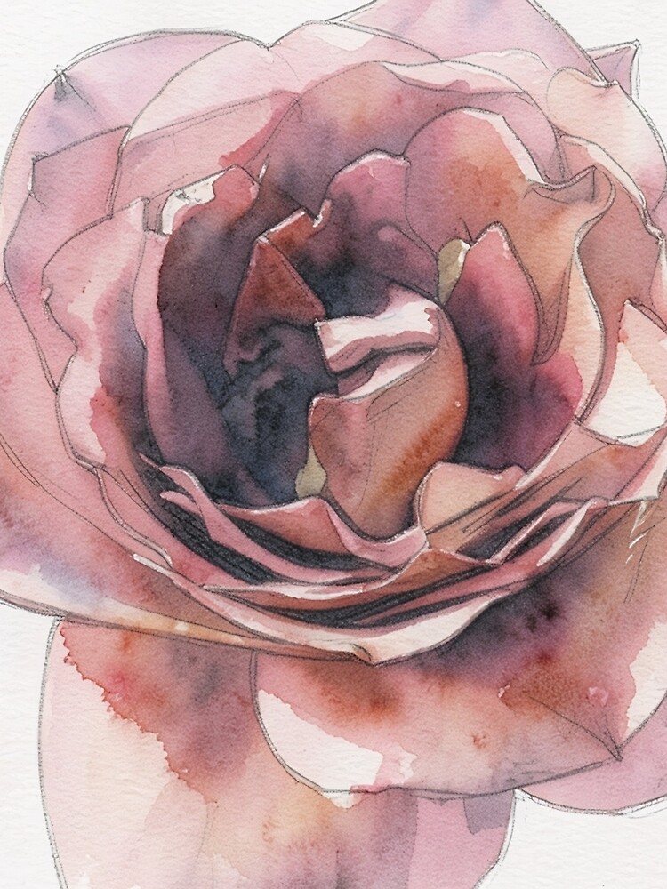 Thumbnail 3 of 3, Scarf, Dusky Rose designed and sold by RdeB.