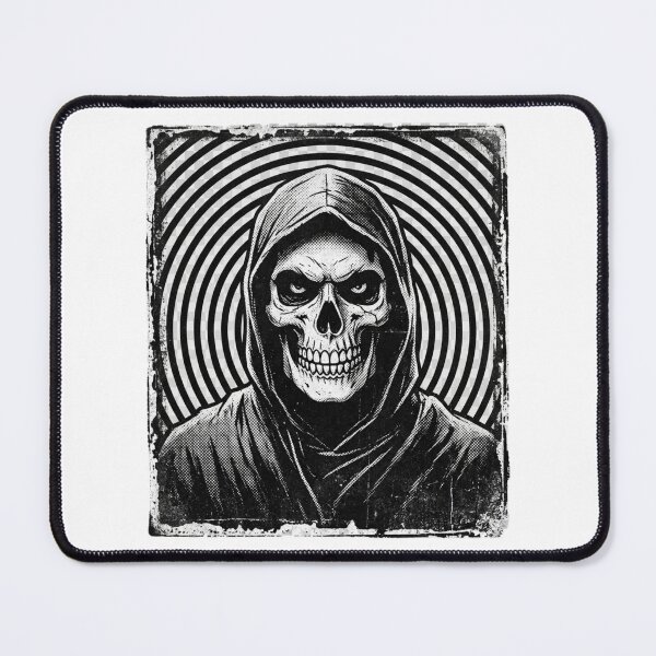 Item preview, Grim Reaper Hypnotic Spiral Vintage Death Cult Gothic Horror designed and sold by raedattia.