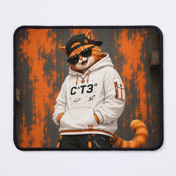 Item preview, Ginger Cat Next Gen Streetwear Urban Hoodie Cat designed and sold by Mindworx21.