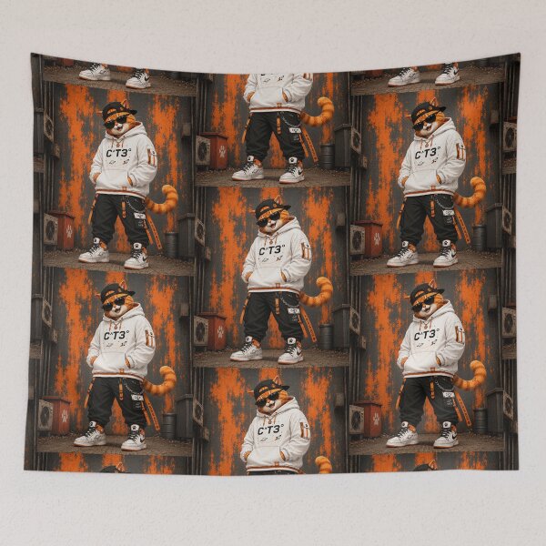 Item preview, Ginger Cat Next Gen Streetwear Urban Hoodie Cat designed and sold by Mindworx21.