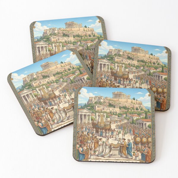 Item preview, Panathenaia Ancient Greek Festival Honoring Athena designed and sold by Koalangel.
