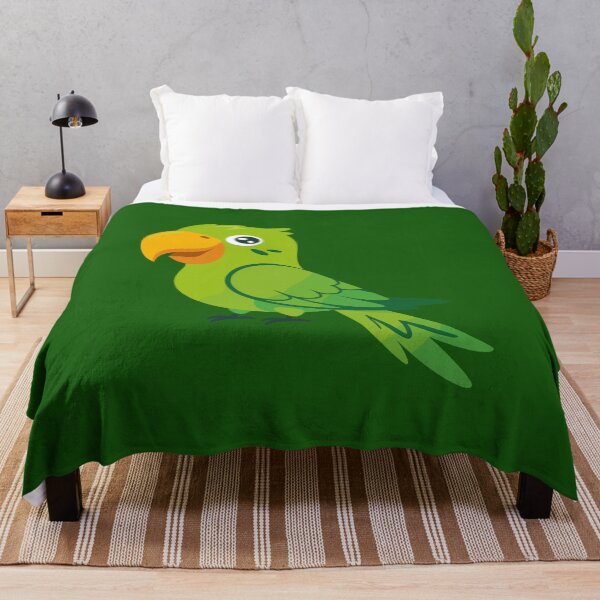 Item preview, Cute Green Parrot Cute Cartoon Parakeet Bird designed and sold by SolutionsArt.