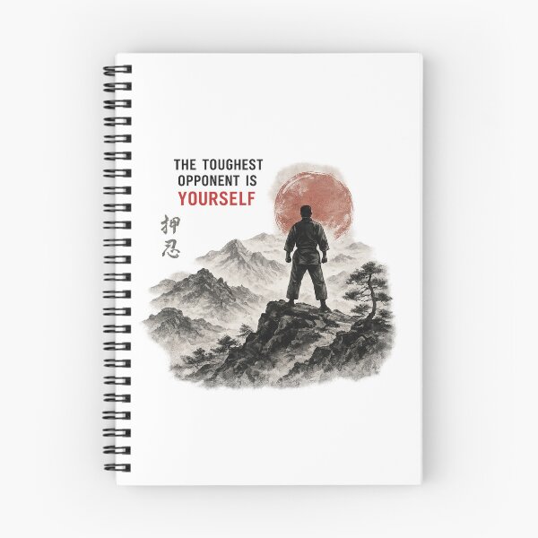 Item preview, The Toughest Opponent Is Yourself – Kyokushin Karate Warrior | Martial Arts Mountain Design designed and sold by AndrewYoko.