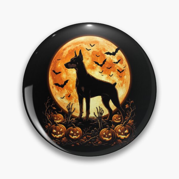 Item preview, Doberman Pinscher harvest moon bats designed and sold by Steele-Art.