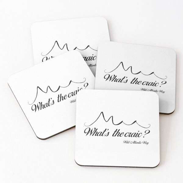 Item preview, Wild Atlantic Way Ireland - Whats The Craic Black Text designed and sold by ackenjm.