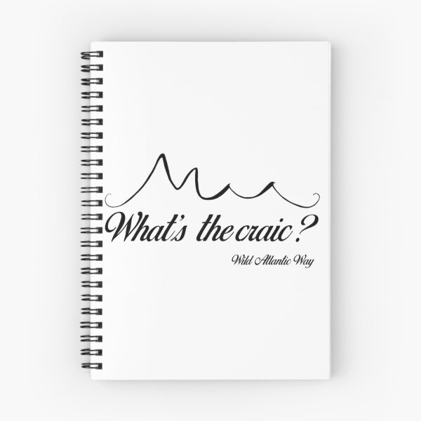 Item preview, Wild Atlantic Way Ireland - Whats The Craic Black Text designed and sold by ackenjm.