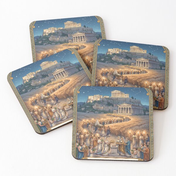 Item preview, Eleusinian Mysteries Ancient Greek Sacred Rites Illustration designed and sold by Koalangel.