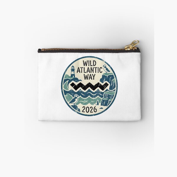 Item preview, Wild Atlantic Way Ireland 2026 Vintage Coastal Travel Badge designed and sold by ackenjm.