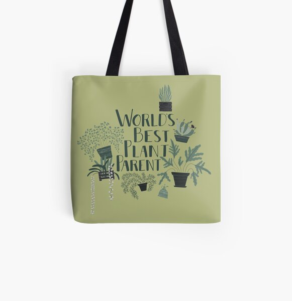 World's Best Plant Parent All Over Print Tote Bag