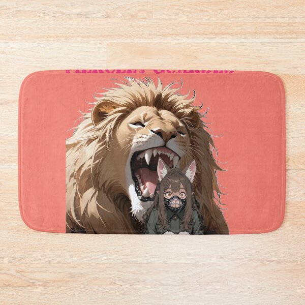 Item preview, Fierce Lion and Anime Cat Girl - Wild Beast and Muzzle Design designed and sold by BLUESKY11a.