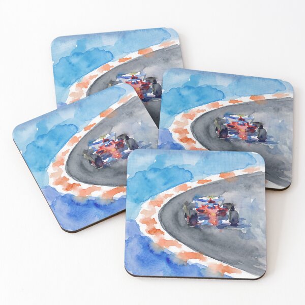 Item preview, Formula Race Car Art – Dynamic Racetrack Painting designed and sold by mentosdesigner.