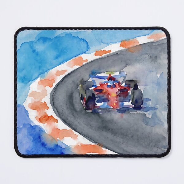 Item preview, Formula Race Car Art – Dynamic Racetrack Painting designed and sold by mentosdesigner.