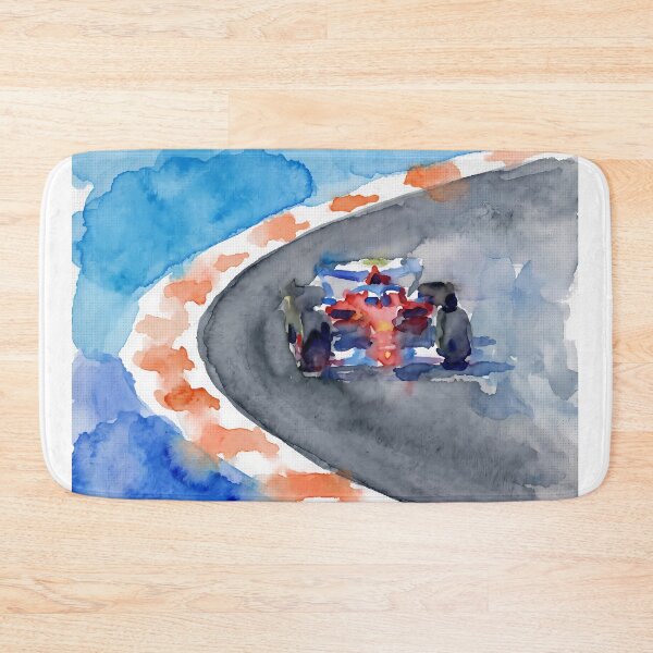Item preview, Formula Race Car Art – Dynamic Racetrack Painting designed and sold by mentosdesigner.