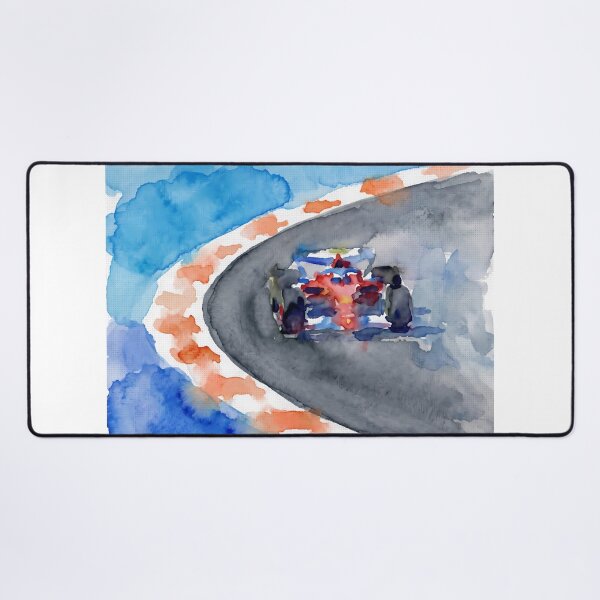 Item preview, Formula Race Car Art – Dynamic Racetrack Painting designed and sold by mentosdesigner.