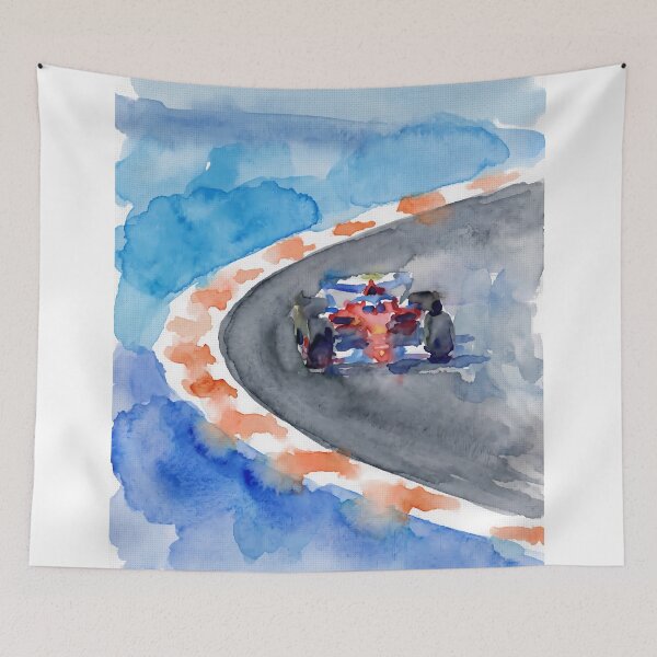 Item preview, Arte de coches de carreras de Fórmula 1: pintura dinámica de circuitos de carreras. designed and sold by mentosdesigner.