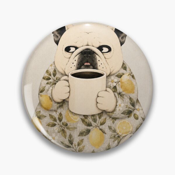 Item preview, Sleepy French Bulldog with Coffee & Lemon Blanket designed and sold by joycrysstudio.