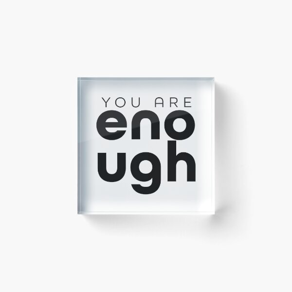 Item preview, You Are Enough – Christian Faith Typography T-Shirt Design designed and sold by CrossCrafted.