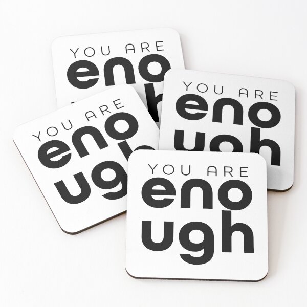 Item preview, You Are Enough – Christian Faith Typography T-Shirt Design designed and sold by CrossCrafted.
