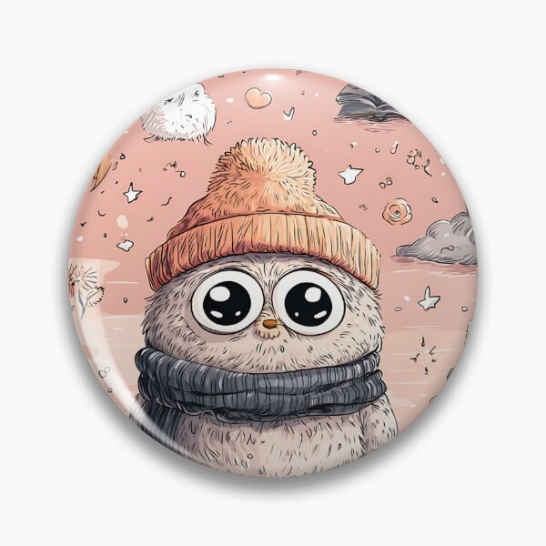 Item preview, Playful Pocket Creature with Tiny Funny Hat designed and sold by daila70.