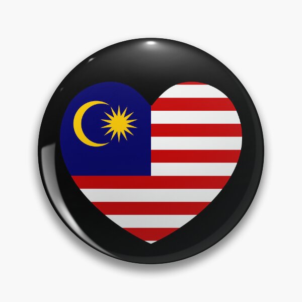 Item preview, Malaysia Flag Heart MY designed and sold by shitpostee.