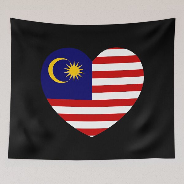 Item preview, Malaysia Flag Heart MY designed and sold by shitpostee.