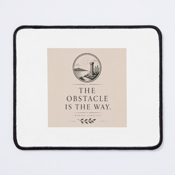 Item preview, Marcus Aurelius Quote | The Obstacle Is the Way | Classical Stoicism designed and sold by TheQuietMind.