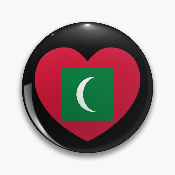 Item preview, Maldives Flag Heart MV designed and sold by shitpostee.