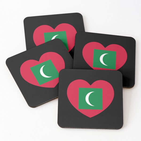 Item preview, Maldives Flag Heart MV designed and sold by shitpostee.