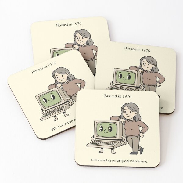 Item preview, Geeky 50th Birthday Gift – Booted in ’76 Still Running | Woman designed and sold by Skaldcraft.
