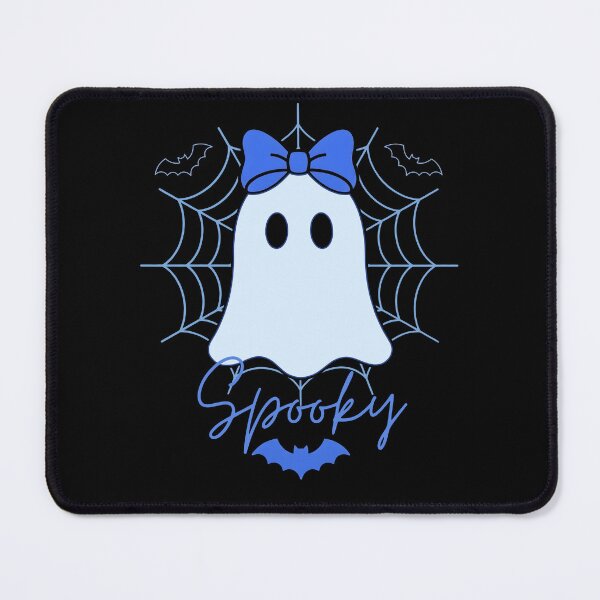 Item preview, Cute Blue Bow Ghost Halloween | Cozy Spooky Ghost designed and sold by fawzimorsy.