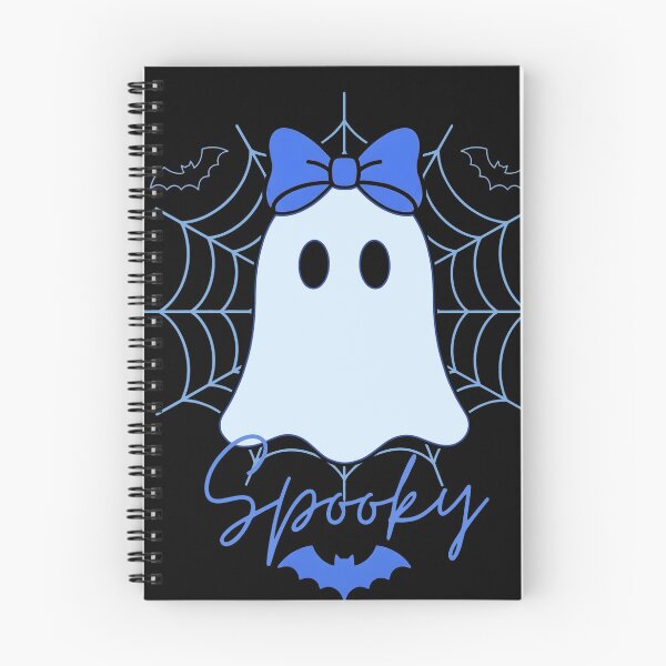 Item preview, Cute Blue Bow Ghost Halloween | Cozy Spooky Ghost designed and sold by fawzimorsy.