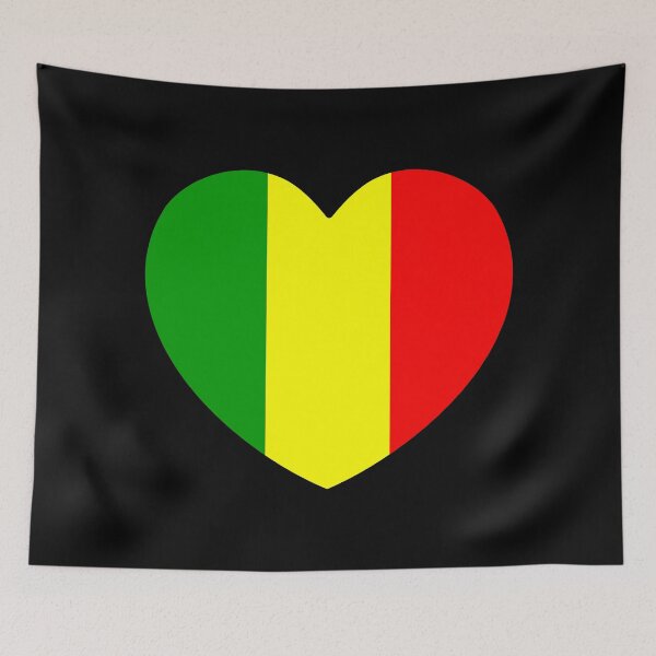 Item preview, Mali Flag Heart ML designed and sold by shitpostee.