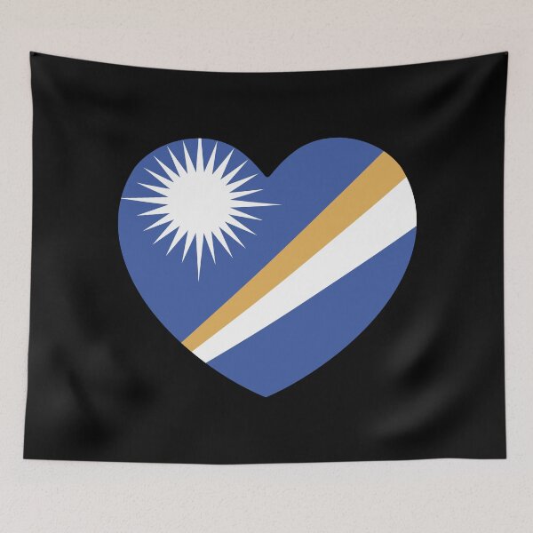 Item preview, Marshall Islands Flag Heart MH designed and sold by shitpostee.
