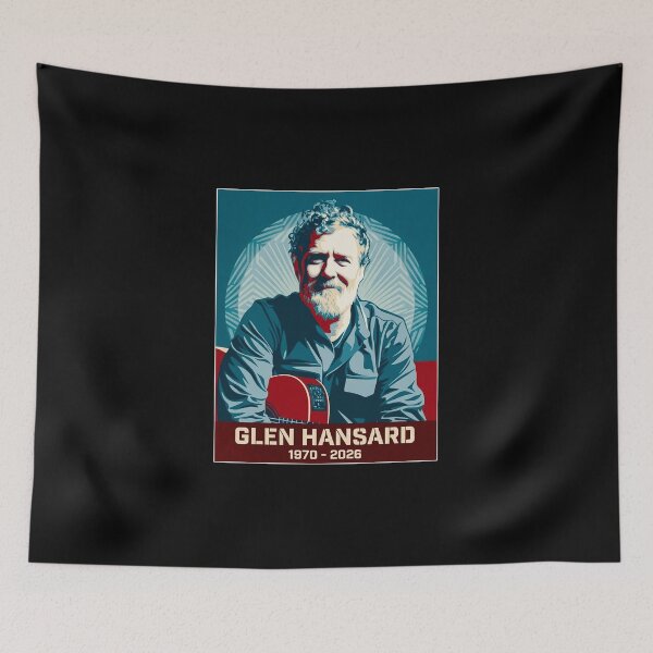 Item preview, Glen Hansard Guitarist 1970-2026 Vintage Portrait Pop Art designed and sold by pipiapett.